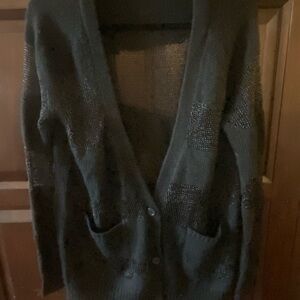 Joe's Jeans Dark Gray Cardigan Sweater